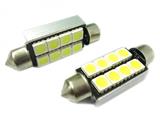 LAMPADA LED,MODELLO SILURO A 6 LED SMD 5050 42mm 12V