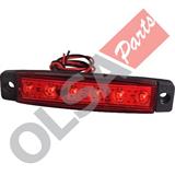 SIDE MARKER ROSSO 12/ 24V LED UNIVERSALI