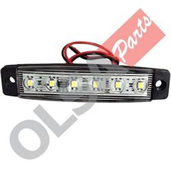 SIDE MARKER INCOLORE 12/ 24V LED UNIVERSALI