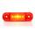 SEGNALATORE INGOMBRO ROSSO 5 LED 12/24V