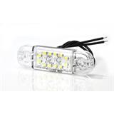 SEGNALATORE INGOMBRO BIANCO 12 LED 12/24V