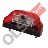 FANALE TARGA ROSSO LED