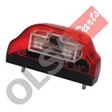 FANALE TARGA ROSSO LED