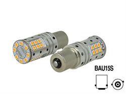 LAMPADA LED BAU15S PY21W 25W REALE ARANCIONE 32 SMD 3030