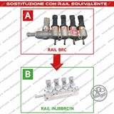RAIL INIETTORI GAS NUOVI COMPATIBILE BRC